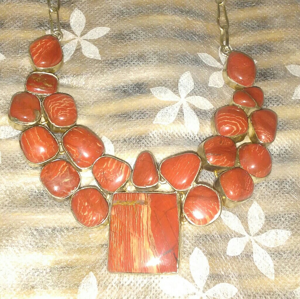 Vintage STERLING SILVER & Amber Necklace